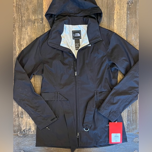 The North Face Jackets & Blazers - Women's North Face Black "Rita" Hyvent® Trench-Style Rain Jacket sz Med